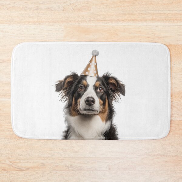 Item preview, Cute Nederlandse Kooikerhondje dog with Party Hat Birthday Celebration designed and sold by LazyOwlStore.