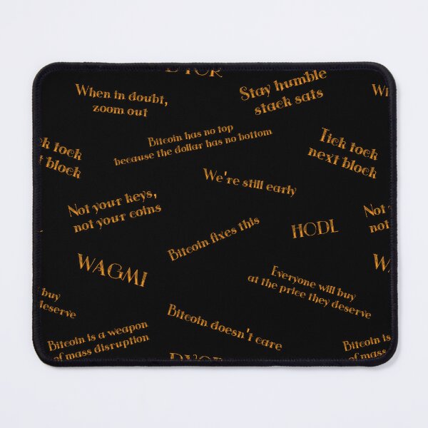 Item preview, Bitcoin Banter – Crypto Phrase Pattern designed and sold by KatelynMitalski.