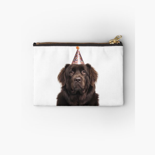 Item preview, Cute Newfoundland dog with Party Hat Birthday Celebration designed and sold by LazyOwlStore.