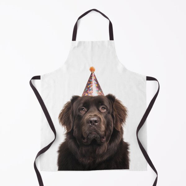 Item preview, Cute Newfoundland dog with Party Hat Birthday Celebration designed and sold by LazyOwlStore.