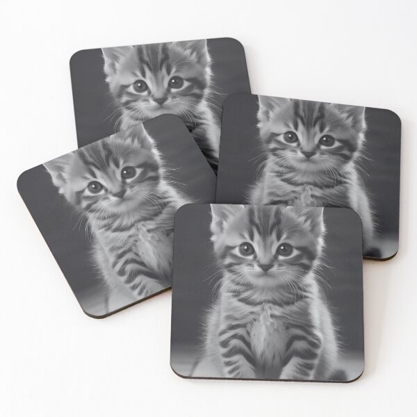 Item preview, Lovely Kitten Art Monochrome designed and sold by dog&cat.