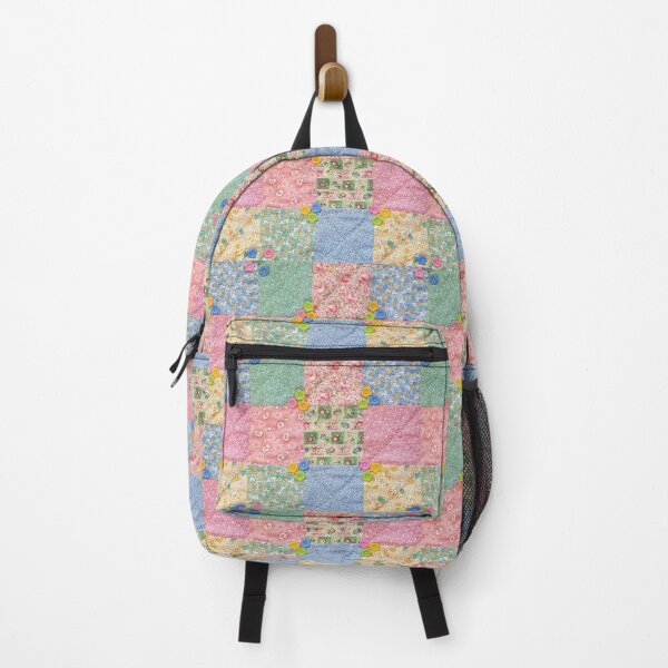 Item preview, Pretty Floral and Flower Button Patchwork designed and sold by Miss Sherry's Home.