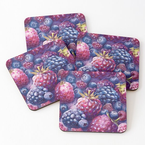 Item preview, Juicy Summer Berries in Watercolor Style designed and sold by SimoneBalman.