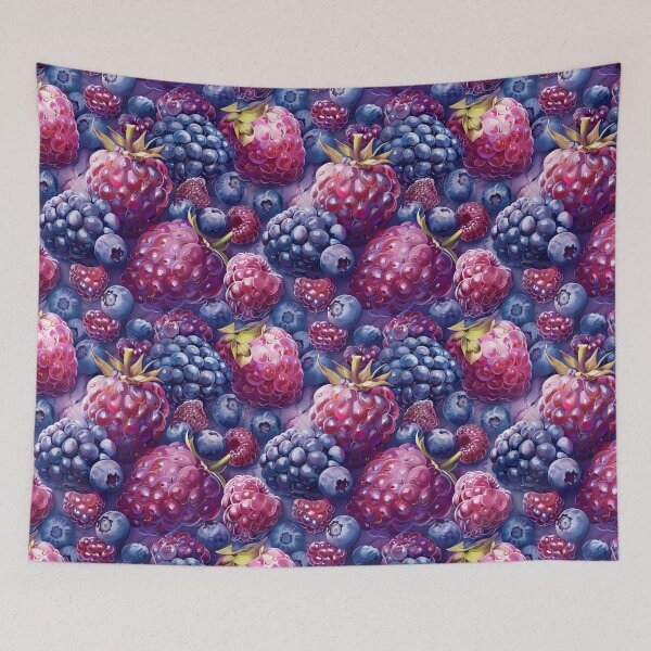 Item preview, Juicy Summer Berries in Watercolor Style designed and sold by SimoneBalman.