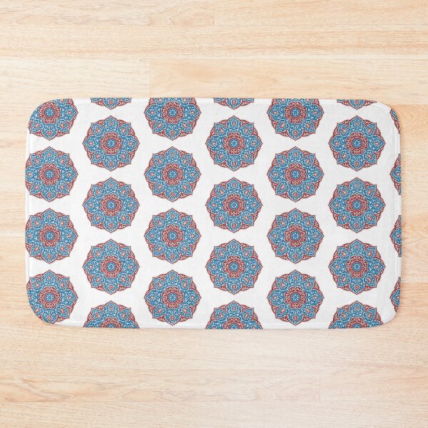 Item preview, Ottoman Harmony Mandala – Red & Turquoise Islamic Floral Pattern designed and sold by DivinityDesign.
