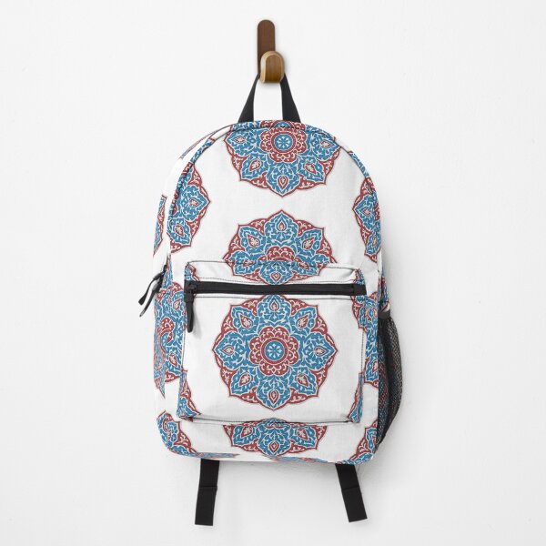 Item preview, Ottoman Harmony Mandala – Red & Turquoise Islamic Floral Pattern designed and sold by DivinityDesign.