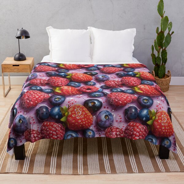 Item preview, Juicy Summer Berries in Watercolor Style 2 designed and sold by SimoneBalman.