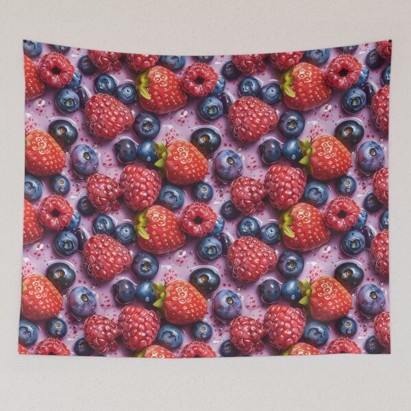Item preview, Juicy Summer Berries in Watercolor Style 2 designed and sold by SimoneBalman.