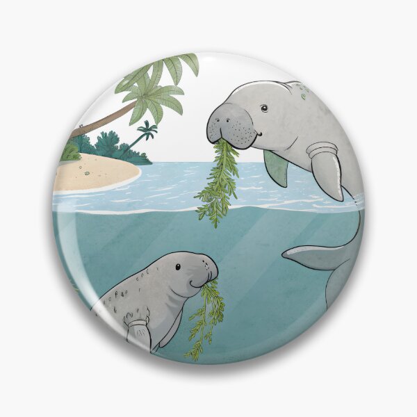 Item preview, Cute Cartoon Dugong | Kawaii Sea Cow Illustration designed and sold by Nawastyle.