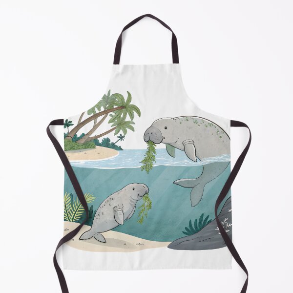 Item preview, Cute Cartoon Dugong | Kawaii Sea Cow Illustration designed and sold by Nawastyle.