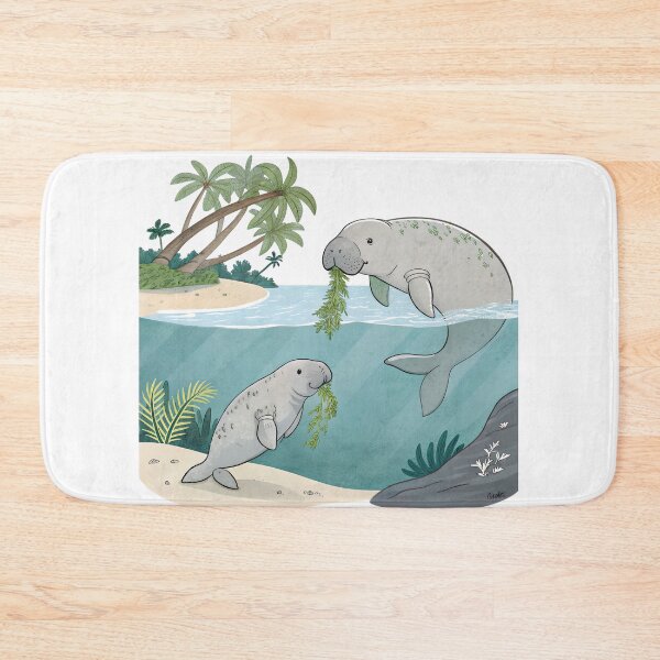 Item preview, Cute Cartoon Dugong | Kawaii Sea Cow Illustration designed and sold by Nawastyle.