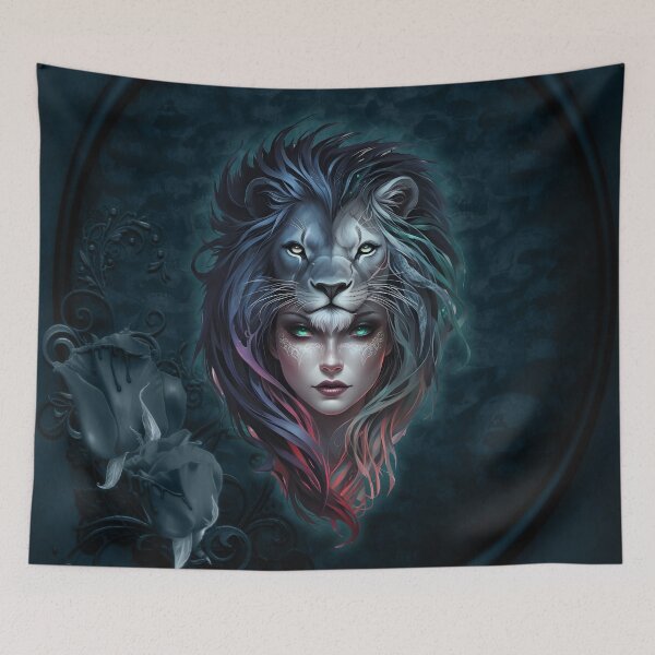Item preview, Lion's heart and feminine strength, a majestic fusion. designed and sold by nicky2342.