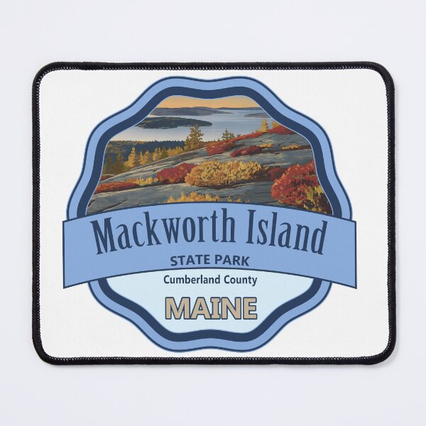 Item preview, Mackworth Island, Cumberland County, Maine designed and sold by Wanderful-roads.