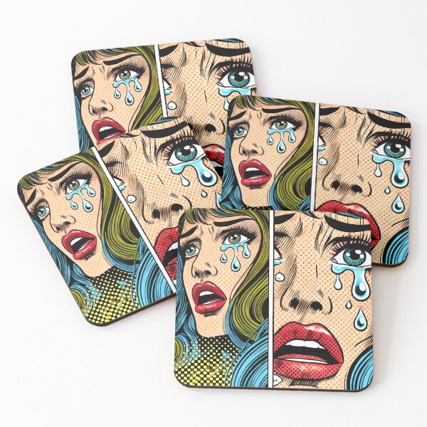 Item preview, Pop Art: Crying Woman designed and sold by PinUpPizzazz.