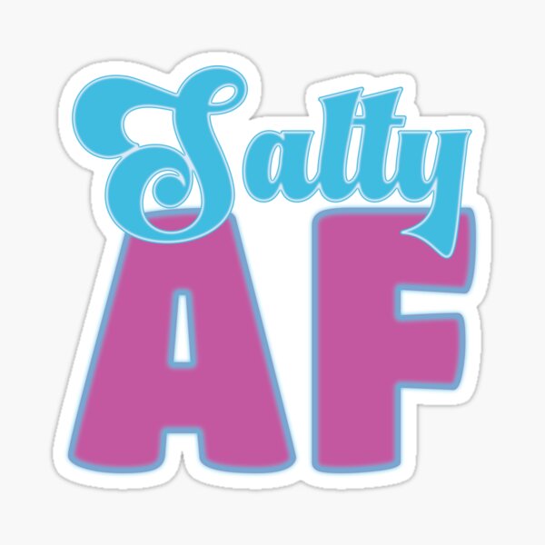 Item preview, Salty AF – Bold, Beachy, and Unapologetically Chill designed and sold by FaeryNuff.