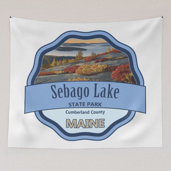 Item preview, Sebago Lake State Park, Cumberland County, Maine designed and sold by Wanderful-roads.