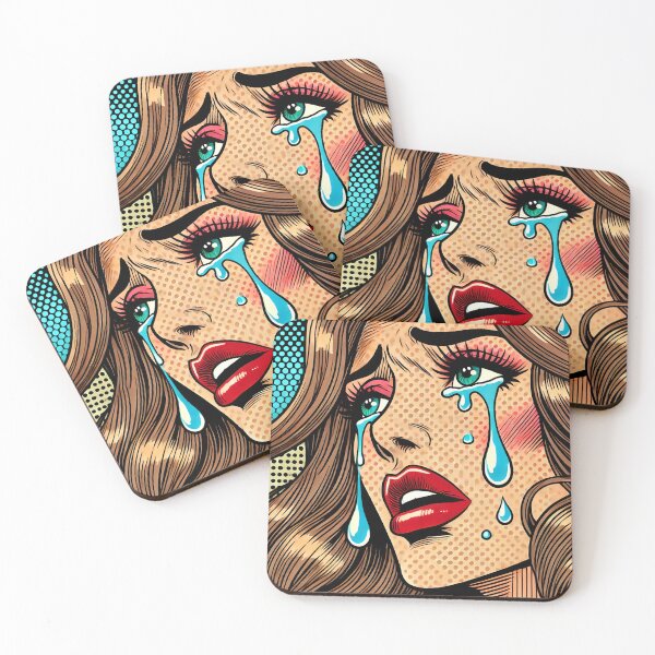 Item preview, Pop Art: Crying Woman designed and sold by PinUpPizzazz.
