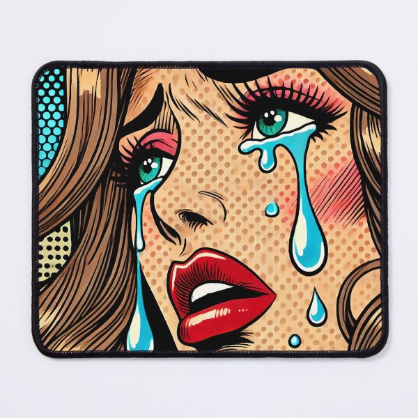 Item preview, Pop Art: Crying Woman designed and sold by PinUpPizzazz.
