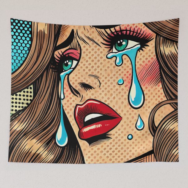 Item preview, Pop Art: Crying Woman designed and sold by PinUpPizzazz.