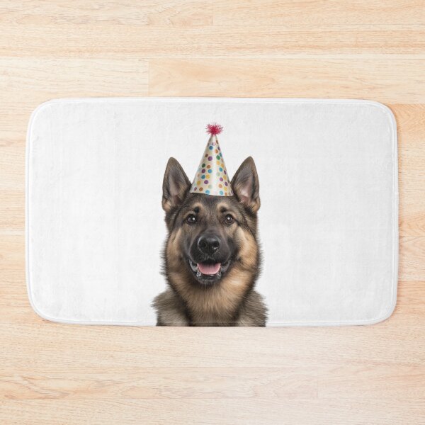 Item preview, Cute Norwegian Buhund dog with Party Hat Birthday Celebration designed and sold by LazyOwlStore.