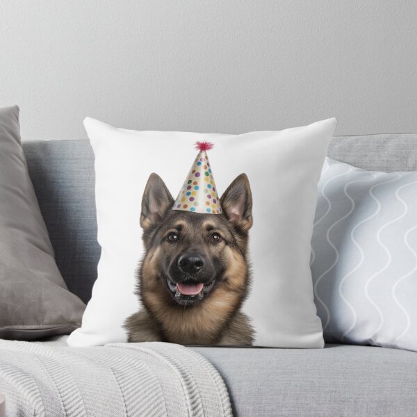 Item preview, Cute Norwegian Buhund dog with Party Hat Birthday Celebration designed and sold by LazyOwlStore.
