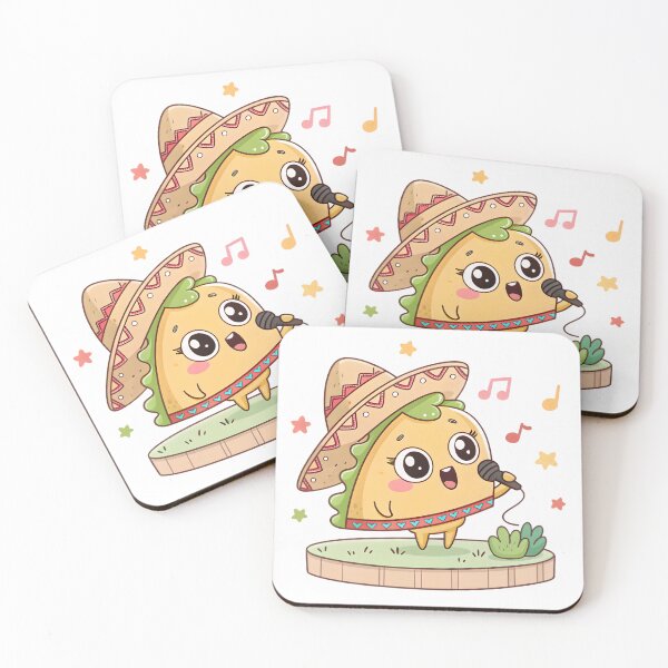 Item preview, Taco 'Bout Believing – Cute Kawaii Singing Taco with Positive Vibes designed and sold by Nawastyle.