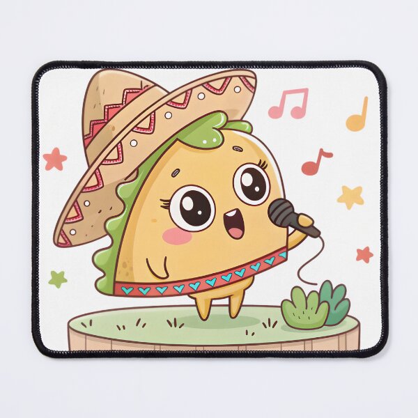 Item preview, Taco 'Bout Believing – Cute Kawaii Singing Taco with Positive Vibes designed and sold by Nawastyle.
