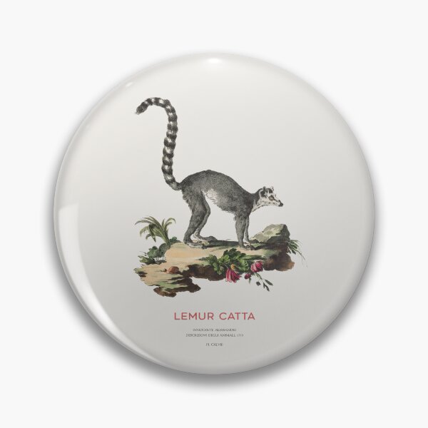 Item preview, Ring-tailed lemur in Vintage Style designed and sold by Vintagrafica.