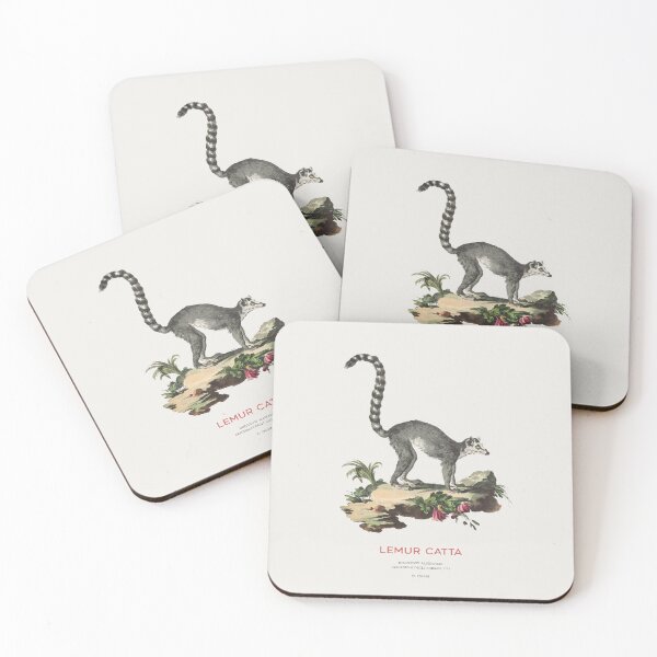 Item preview, Ring-tailed lemur in Vintage Style designed and sold by Vintagrafica.