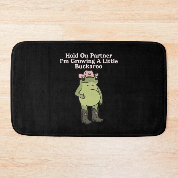Item preview, Funny Frog - Hold On Partner I'm Growing A Little Buckaroo designed and sold by chung2525.