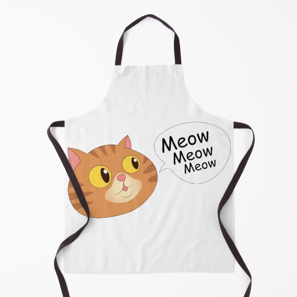 Item preview, A ginger cat that says meow designed and sold by lu-print-design.