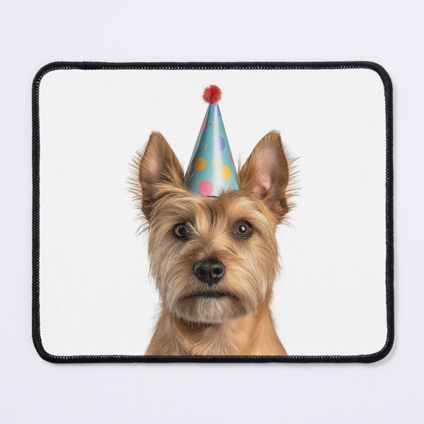 Item preview, Cute Norwich Terrier dog with Party Hat Birthday Celebration designed and sold by LazyOwlStore.