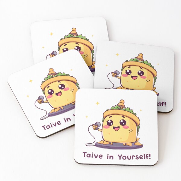 Item preview, Taco 'Bout Believing – Cute Kawaii Singing Taco with Positive Vibes designed and sold by Nawastyle.