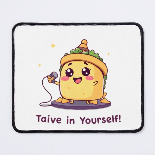 Item preview, Taco 'Bout Believing – Cute Kawaii Singing Taco with Positive Vibes designed and sold by Nawastyle.