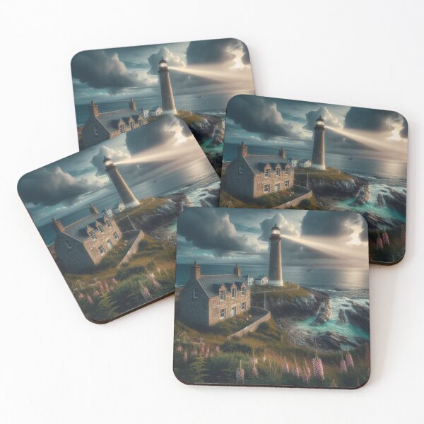 Item preview, "Beacon of Serenity: Lighthouse at Dusk" designed and sold by aipichub.