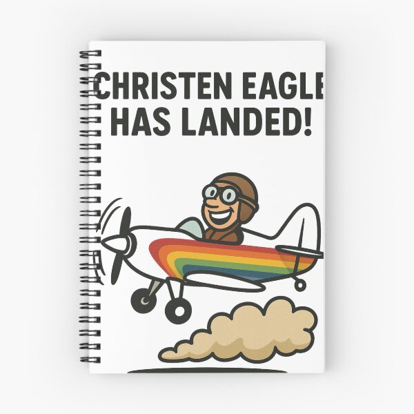 Item preview, Funny Christen Eagle Cartoon Plane Retro Design designed and sold by JacoBeatzShop.