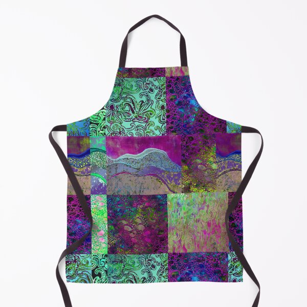 Item preview, Batik Tie Dye Patchwork Collage Ocean Summer designed and sold by AuroraXGreen.