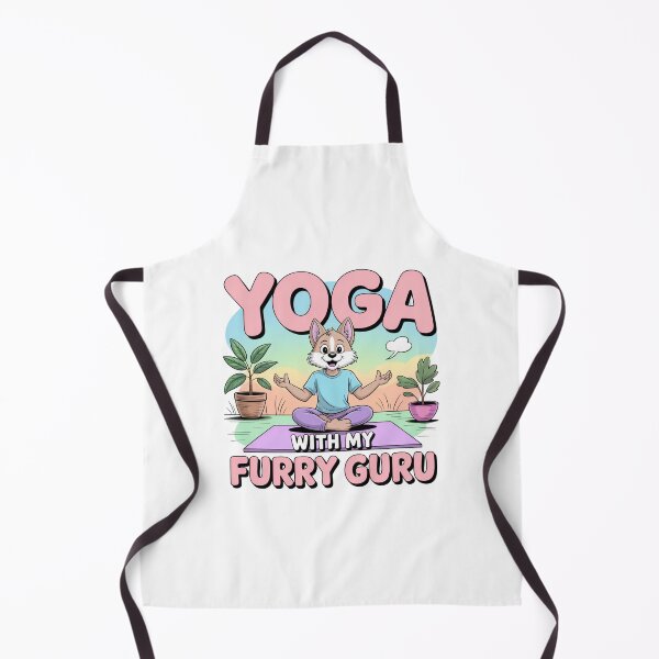 Item preview, Yoga With My Furry Guru – Funny Animal Meditation Design designed and sold by PixelMuse2024.