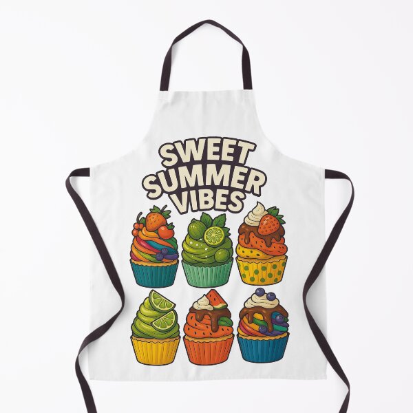 Item preview, Sweet Summer Vibes – Colorful Cupcake Party Art designed and sold by Asbiell.