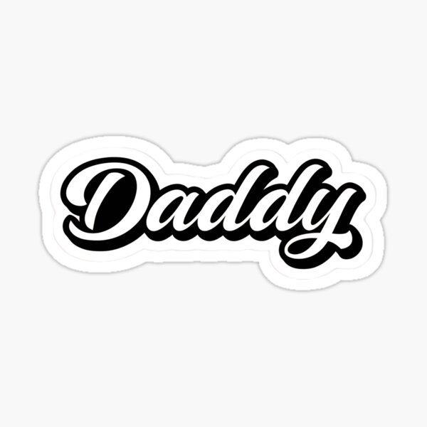 Item preview, Daddy Script Sticker | Bold Retro Font Design for Father’s Day or Fun Aesthetic Use designed and sold by FestivityFinds.