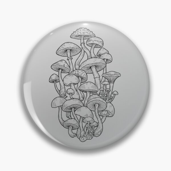 Item preview, Earthy Mushroom Cluster Botanical Illustration designed and sold by BRU Design.
