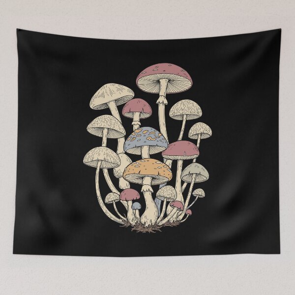 Item preview, Whimsical Spotted Toadstool Garden Design designed and sold by BRU Design.