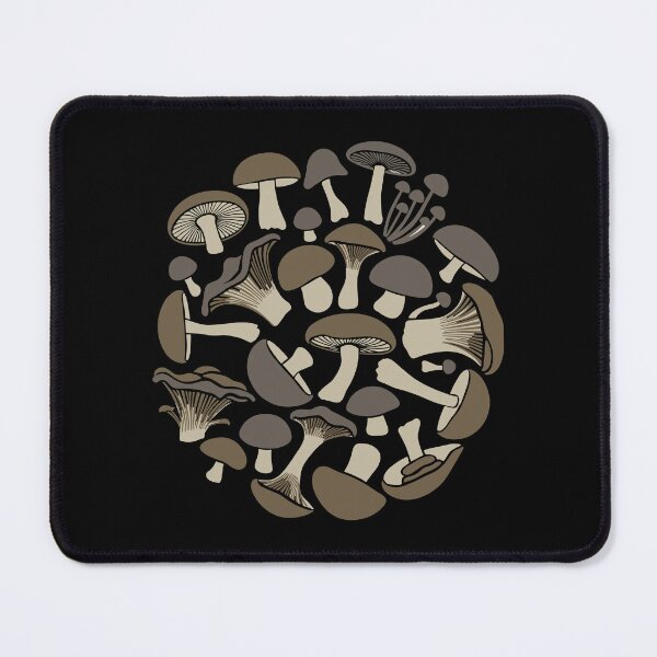 Item preview, Mixed Mushroom Species Circle Pattern designed and sold by BRU Design.