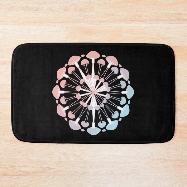 Item preview, Pastel Mushroom Mandala Rainbow Design designed and sold by BRU Design.