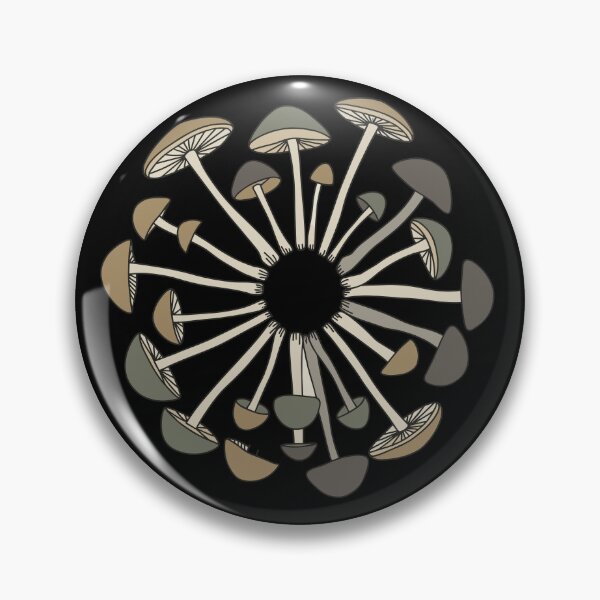 Item preview, Sacred Mushroom Circle Mandala Art designed and sold by BRU Design.