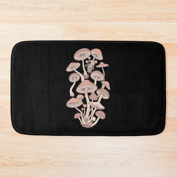 Item preview, Coral Pink Mushroom Colony Art designed and sold by BRU Design.