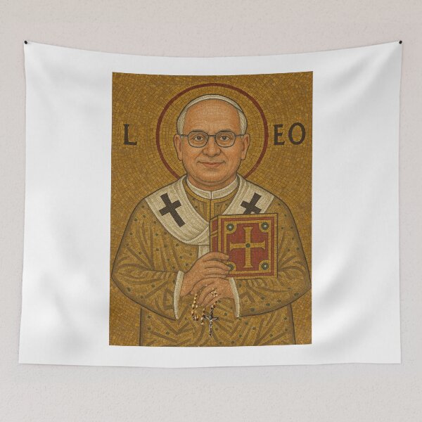 Item preview, Pope Leo Byzantine Mosaic Style  designed and sold by picaflorstore.