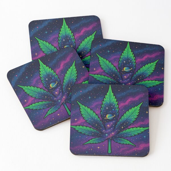 Item preview, "Weed Galaxy – Cosmic Marijuana Leaf Art for Stoner Souls" designed and sold by Twinkle1999.