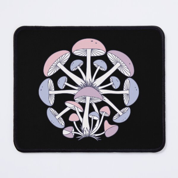 Item preview, Pink Mushroom Colony Dark Background designed and sold by BRU Design.