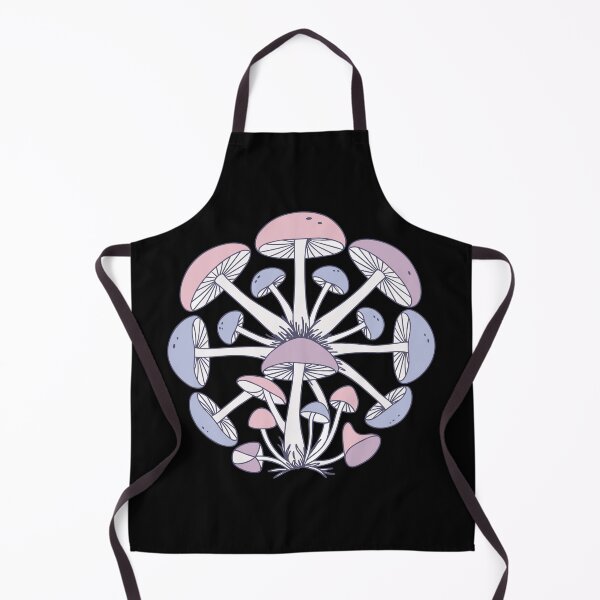 Item preview, Pink Mushroom Colony Dark Background designed and sold by BRU Design.